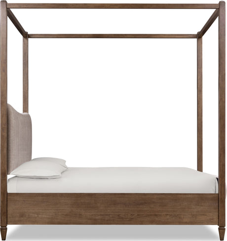 Ascott Mulch/Pecan Pie Queen Canopy Bed by Modus Furniture at Eve Furniture