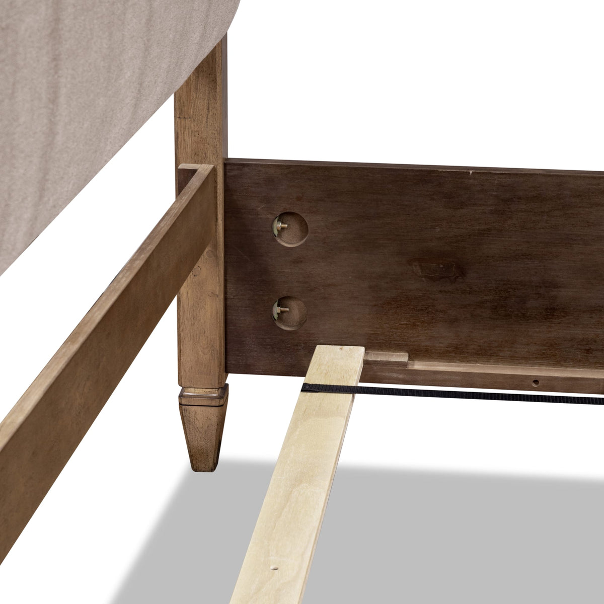 Ascott Mulch/Pecan Pie Queen Canopy Bed by Modus Furniture at Eve Furniture