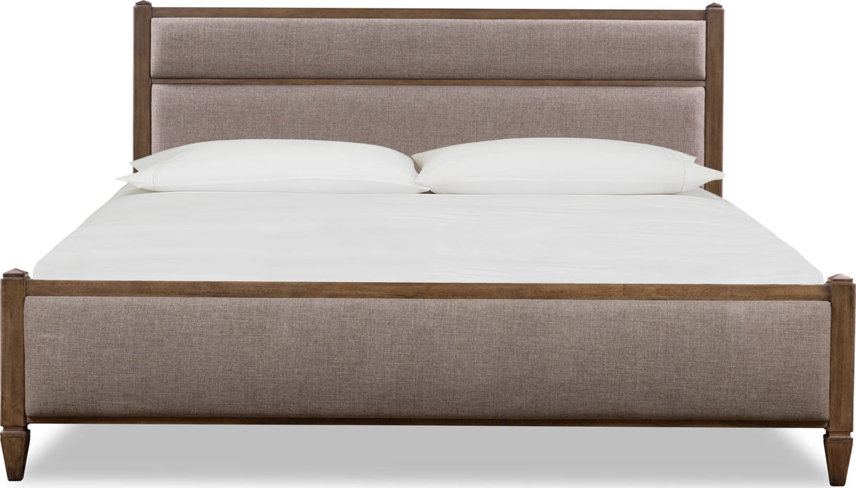Ascott Mulch/Pecan Pie Queen Upholstered Bed by Modus Furniture at Eve Furniture