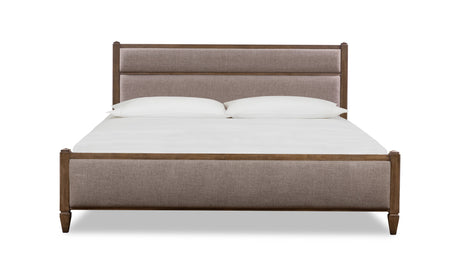 Ascott Mulch/Pecan Pie Queen Upholstered Storage Bed by Modus Furniture at Eve Furniture