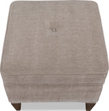 Ascott Mulch/Pecan Pie Upholstered Ottoman