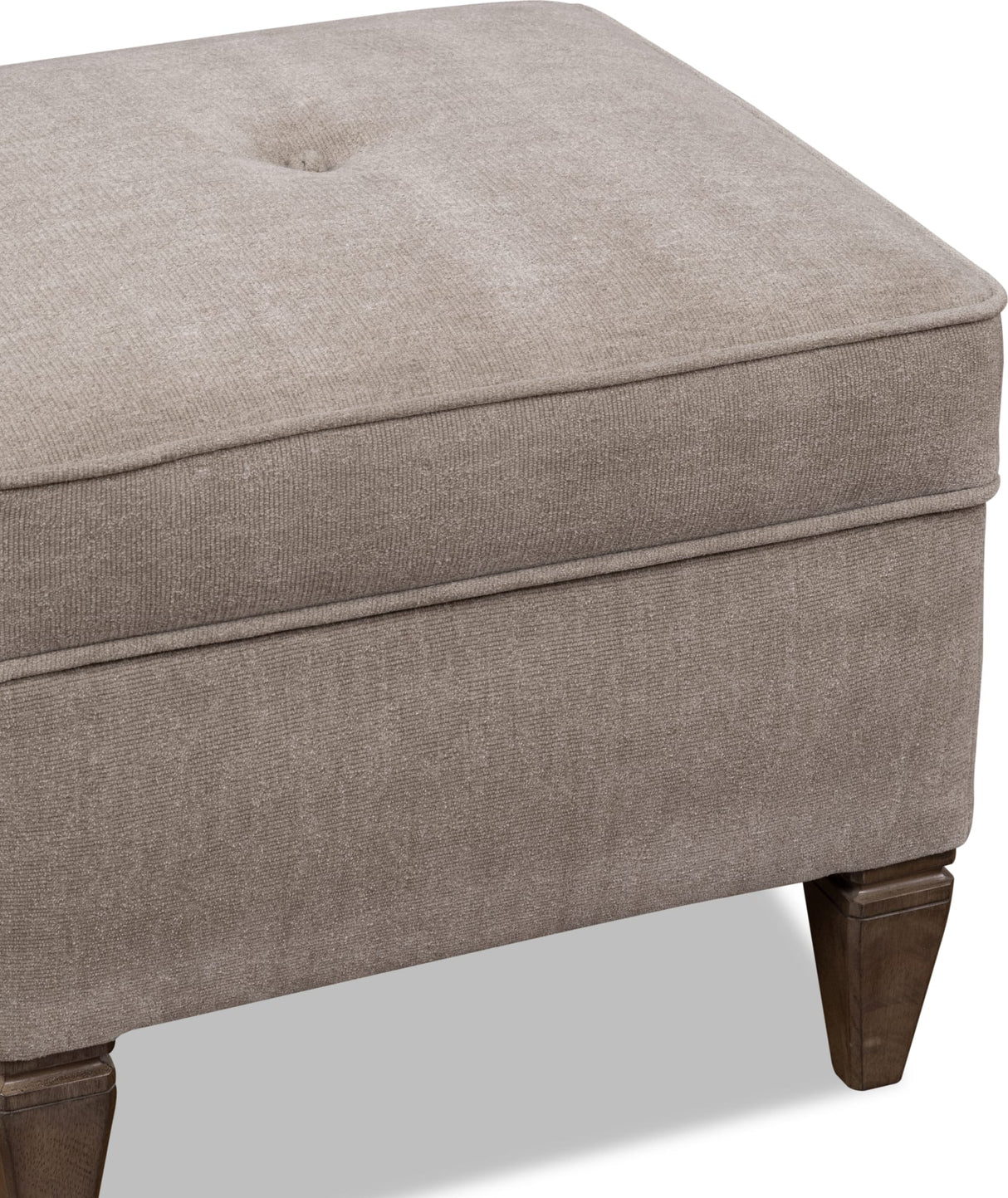 Ascott Mulch/Pecan Pie Upholstered Ottoman