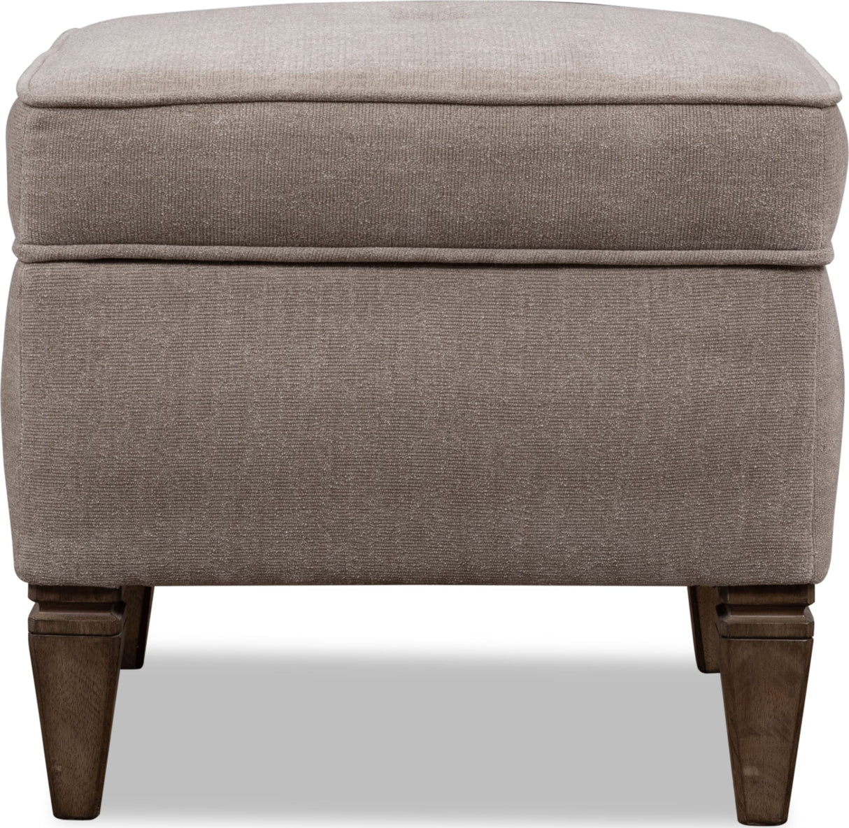Ascott Mulch/Pecan Pie Upholstered Ottoman