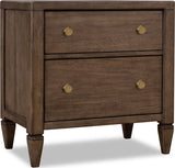 Ascott Pecan Pie 2 Drawer Nightstand by Modus Furniture at Eve Furniture