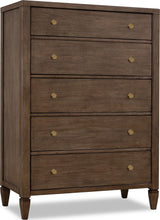 Ascott Pecan Pie 5 Drawer Chest