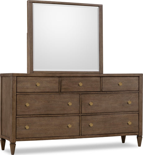 Ascott Pecan Pie 7 Drawer Dresser by Modus Furniture at Eve Furniture