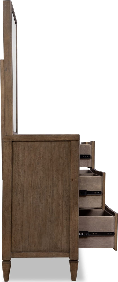 Ascott Pecan Pie 7 Drawer Dresser by Modus Furniture at Eve Furniture