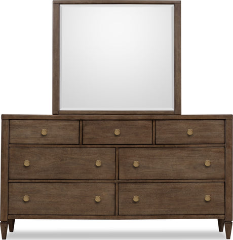 Ascott Pecan Pie 7 Drawer Dresser by Modus Furniture at Eve Furniture