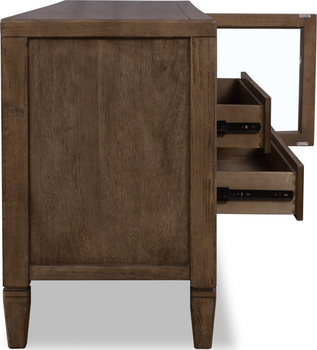 Ascott Pecan Pie 84W Console by Modus Furniture at Eve Furniture