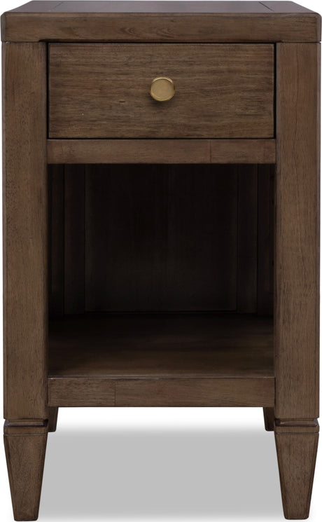Ascott Pecan Pie Chair Side Table by Modus Furniture at Eve Furniture