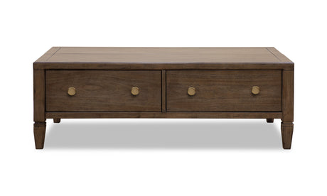 Ascott Pecan Pie Rectangular Lift Top Coffee Table by Modus Furniture at Eve Furniture