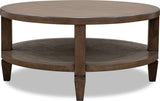 Ascott Pecan Pie Round Coffee Table by Modus Furniture at Eve Furniture