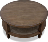 Ascott Pecan Pie Round Coffee Table by Modus Furniture at Eve Furniture