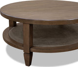 Ascott Pecan Pie Round Coffee Table by Modus Furniture at Eve Furniture