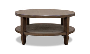 Ascott Pecan Pie Round Coffee Table by Modus Furniture at Eve Furniture
