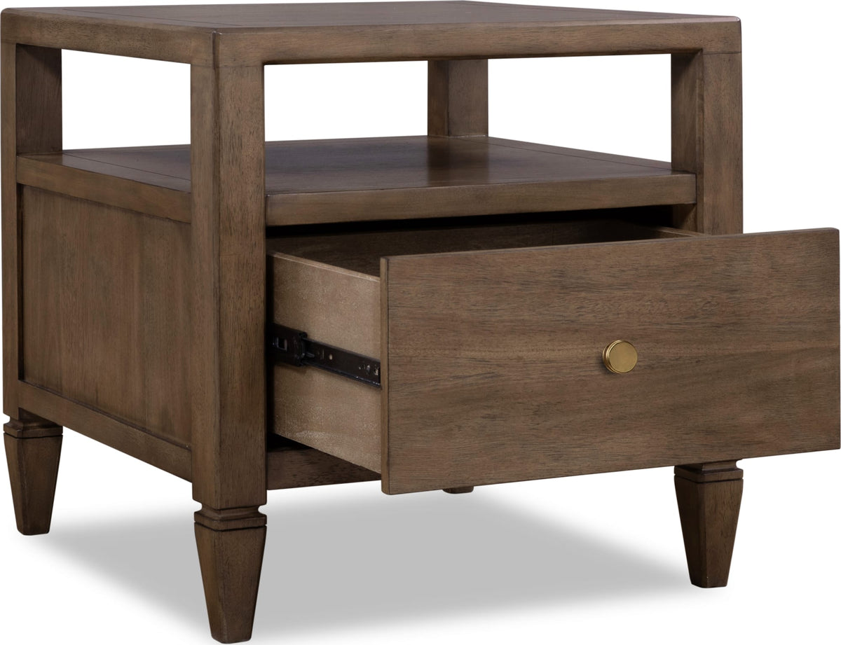 Ascott Pecan Pie Side Table by Modus Furniture at Eve Furniture