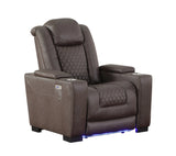 Ash Brown 3-Piece Power Reclining Living Room Set by New Era Innovations at Eve Furniture