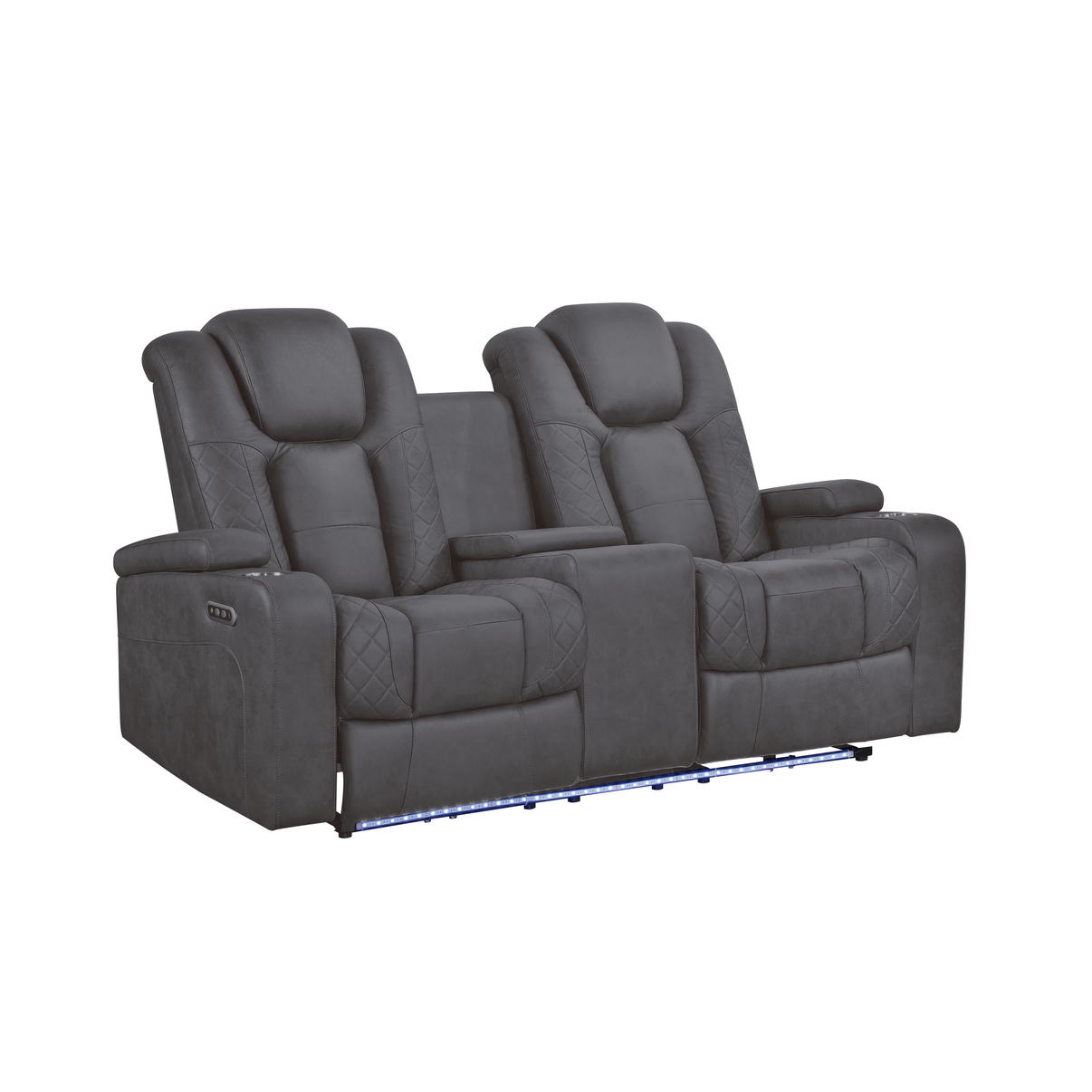 Ash Grey 3-Piece Power Reclining Living Room Set by New Era Innovations at Eve Furniture