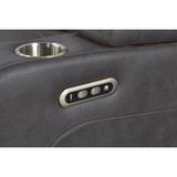 Ash Grey 3-Piece Power Reclining Living Room Set by New Era Innovations at Eve Furniture