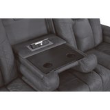 Ash Grey 3-Piece Power Reclining Living Room Set by New Era Innovations at Eve Furniture
