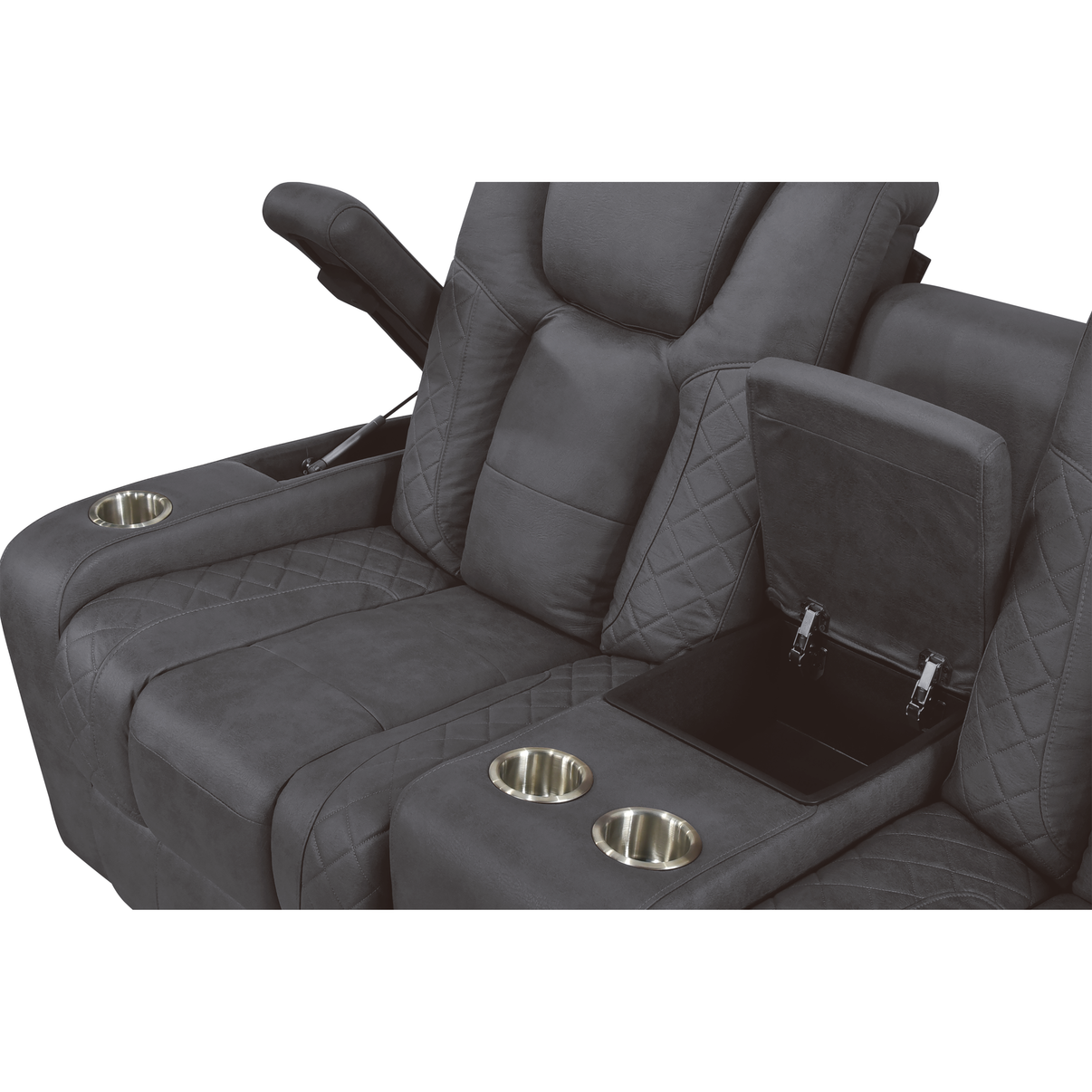 Ash Grey 3-Piece Power Reclining Living Room Set by New Era Innovations at Eve Furniture
