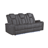 Ash Grey 3-Piece Power Reclining Living Room Set by New Era Innovations at Eve Furniture