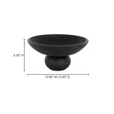 Asha Black Terracotta Decorative Bowl by MOES at Eve Furniture