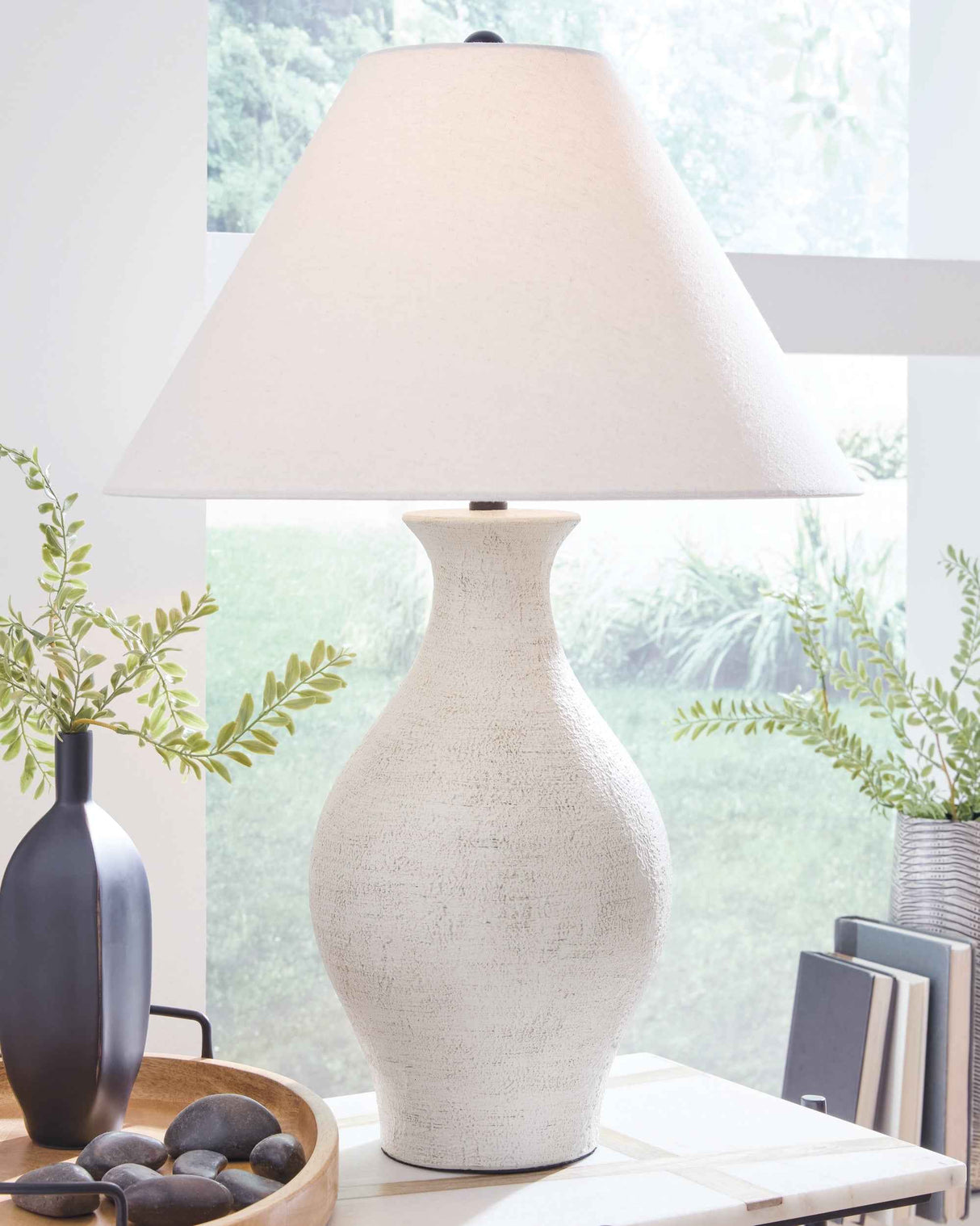 Ashbend Antique White Table Lamp by Ashley at Eve Furniture