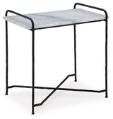 Ashber White/Black Accent Table by Ashley at Eve Furniture