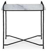 Ashber White/Black Accent Table by Ashley at Eve Furniture