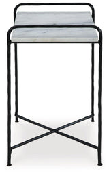Ashber White/Black Accent Table by Ashley at Eve Furniture