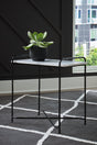 Ashber White/Black Accent Table by Ashley at Eve Furniture
