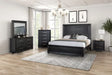 Ashbourne Black 5-Piece Queen Bedroom Set by Furniture of America at Eve Furniture
