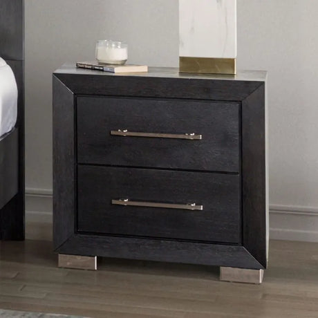 Ashbourne Black 5-Piece Queen Bedroom Set by Furniture of America at Eve Furniture