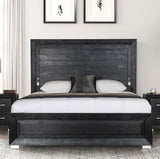 Ashbourne Black 4-Piece Queen Bedroom Set by Furniture of America at Eve Furniture