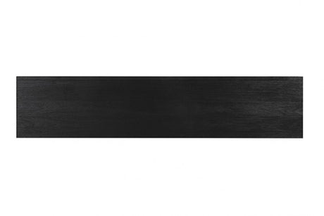 Ashbourne Black 72" TV Stand w/ Fire Place by Furniture of America at Eve Furniture