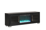 Ashbourne Black 72" TV Stand w/ Fire Place by Furniture of America at Eve Furniture