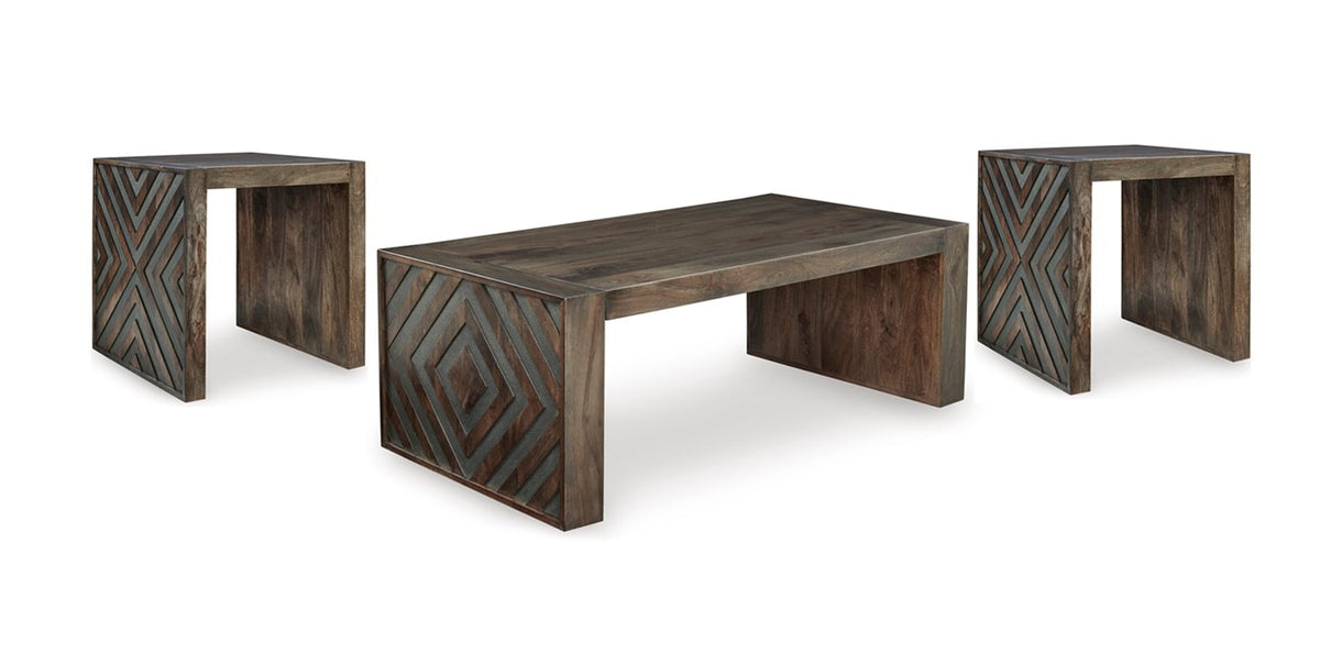 Ashbourne Brown Occasional Table Set