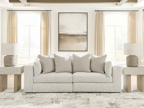 Ashbourne Estate Snowstone 2-Piece Sectional Sofa by Ashley at Eve Furniture