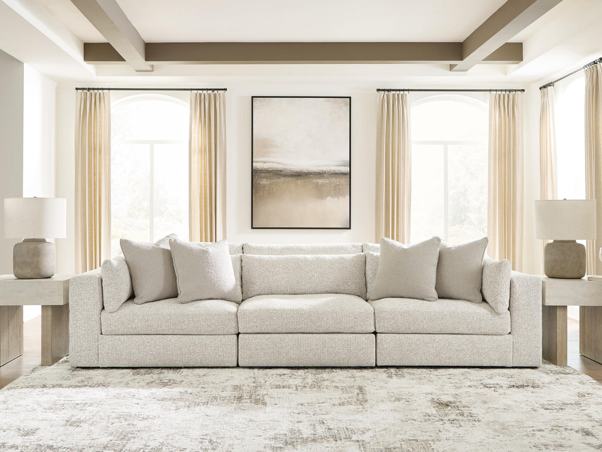Ashbourne Estate Snowstone 3-Piece Sectional Sofa