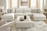 Ashbourne Estate Snowstone 4-Piece Double Chaise Sectional