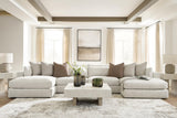 Ashbourne Estate Snowstone 4-Piece Double Chaise Sectional