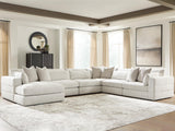 Ashbourne Estate Snowstone 6-Piece Sectional with LAF Chaise