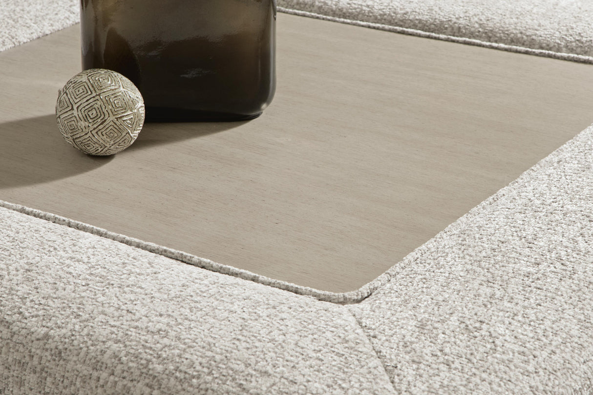 Ashbourne Estate Snowstone Oversized Accent Ottoman