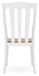 Ashbryn White/Natural Dining Chair, Set of 2