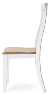 Ashbryn White/Natural Dining Chair, Set of 2