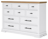 Ashbryn White/Natural Dresser