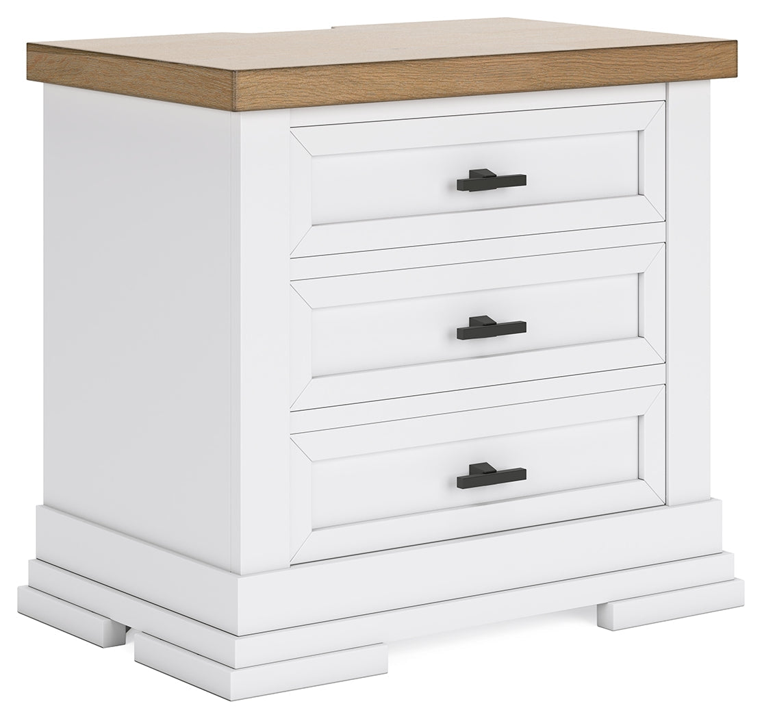 Ashbryn White/Natural Nightstand