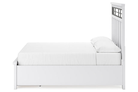 Ashbryn White/Natural California King Storage Platform Bed by Ashley at Eve Furniture