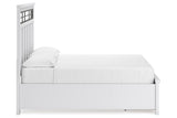Ashbryn White/Natural California King Storage Platform Bed by Ashley at Eve Furniture
